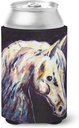 Caroline's Treasures MW1333CC Knight Horse Can or Bottle Hugger Cooler Washable Drink Sleeve Collapsible Beverage Insulated Holder, Can Hugger, Multicolor
