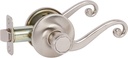 Delaney Callan Hardware Lexington Passage Door Handle, Fits Doors 1-3/8 to 1-3/4 in. Thick, Satin Nickel Finish –Reversible Left/Right-Handed Hallway & Closet Door Lever with Latch–Easy to Install