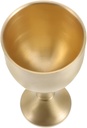 Authentic Brass Shot Glass Gothic Chalice Tea Goblet for Religious Communion