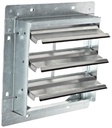 TPI Corporation CES-10-G Direct Drive Exhaust Fan Wall Shutter, 10" Diameter