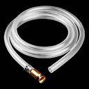 Shaker Siphon Hose for Fuel Transfer Pump 1/2'' Copper Valve Syphon Hose Gas Siphon Pump for Gasoline, Oil, Diesel, Water, Liquid Self Priming Shaker Siphon Hand Pump Tube (6 feet)