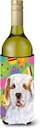 Caroline's Treasures SS4845LITERK Clumber Spaniel Easter Eggtravaganza Wine Bottle Hugger Bottle Cooler Sleeve Hugger Machine Washable Collapsible Insulator Beverage Insulated Holder