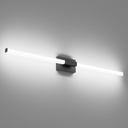 Ralbay 48inch Black Bathroom Vanity Lights Bar 36W Modern LED Matte Black Vanity Light Fixtures Over Mirror(5500K White Light)