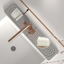 Faucet Mat for Kitchen Sink, Kitchen Faucet Mat Sink Splash Guard, Super Absorbent for Bathroom Counter Quick Stones Mat [Light Grey, 23.6" x 3.9"]