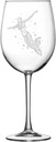 Integrity Bottles Way of Water Mermaid Design Stemmed Wine Glass, Handmade, Handblown, Hand Etched Gifts, Sand Carved, 16oz
