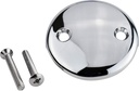 KEENEY Plumb Pak K826-11PC Universal Bathtub Drain Two Hole Overflow Face Plate with Screws, Polished Chrome