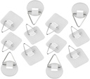 Generic 60 Pack Self Adhesive Photo Frame Hooks Wall Plate Holders Adhesive Picture Hangers Decoration Hooks for Wall Mounting