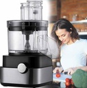 Food Processor, Electric Food Chopper, Electric Food Ground Meat/Diced/Shredded/Sliced, Fruit Veggie Slicer with 6/8/10/13/15mm Dicing Molds