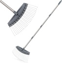 Colwelt Thatch Rake -24 Steel Tines, Dethatching Rakes with 54’’ Lightweight Stainless Steel Handle, Yard Dethatcher Rakes for Lawn(Pine Needles, Dead Grass, Thatch, Leaves, Mulch)