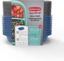 Rubbermaid® TakeAlongs® Divided Base Container, set of 10
