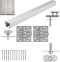 HBL' 1 Pack Bifold Door Hardware Kits, Bi-fold Door Hardware Set with 900MM Long Track for Folding Closet and Indoor Use, Heavy Duty and Easy to Install.