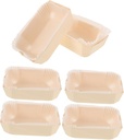Zerodeko 1Set Wooden Box Paper Baking Pans Bread Mold Loaf Pan Liners Cake Baking Paper Muffin Cups Oven Safe for Toast Mousse and More