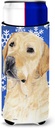 Labrador Winter Snowflakes Holiday Ultra Beverage Insulators for slim cans