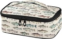 Kids Lunch Bag for Boys Girls Vintage Fishes Insulated Lunch Box Women Men Lunch Cooler Totefor School Office Picnic