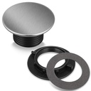 Kitchen Faucet Hole Cover Stainless Steel, Premium Sink Tap Hole Cover, Brushed Stainless Steel