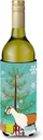 Caroline's Treasures BB9247LITERK Alpine Goat Christmas Wine Bottle Hugger, Teal Bottle Cooler Sleeve Hugger Machine Washable Collapsible Insulator Beverage Insulated Holder
