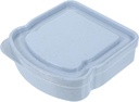Portable Sandwich Case Bread Box Compact Lunch Container for Work Travel and Picnics Easy Storage Straw Sandwich Holder