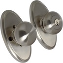 Weslock Impresa Knob Keylock Entry Set - Elegance Collection - 02740ININSL23 - Satin Nickel