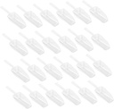 Cabilock 24pcs Cute Ice Cream Scoop Half Cup Scoop Plastic Mini for Candy for Birthday Parties Bbqs