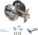 Stainless Steel 304 Door Lockers Doorknobs Ring Doors Pulls Furniture Corridor Hidden Recessed Install Cup Door Lock Privacy Sliding Door Latch Locks Pack of 1