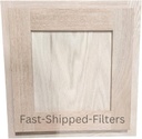 Fast-Shipped-Filters 12x12 Laundry Clothes Chute Door - Oak Framed Shaker Unfinished