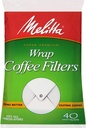 Melitta USA Inc 627402 White Wrap Coffee Filter 40 Filters
