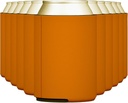 TahoeBay Blank Beer Can Cooler Sleeves Bulk Sublimation Blanks for Vinyl Plain Collapsible Foam Can Sleeves Coolers for Soda Cans and Bottles Custom Drink Holder Assorted Solid Color (Texas Orange)