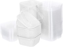 Kichvoe 100PCS Baking Cups with Lids - Cupcake Liners Muffin Disposable Ramekins Pans Muffin Cups Cupcake Wrappers Holders Carriers for Wedding Christmas Party