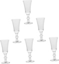 IMIKEYA 6pcs Clear Glass Cocktail Goblets Elegant Stemware for Party Wedding Anniversary Household Wine and Liquor Drinking Cups with Stable Design and Unique Craftsmanship