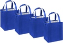 Mediz Large Insulated Shopping Bag, 4 Pack - Strong Reusable Insulated Grocery Bag