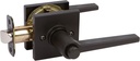Delaney Hardware D22229PS PB Black Tulina Push Button Privacy Lever Square