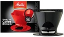 Melitta Filter Coffee Maker, Single Cup Pour-Over Brewer, Black, 1 Count (640007)