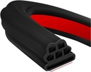 Car Door Weather Stripping for BMW X6 40i 40d M50i X6M, Self‑Adhesive Car Door Weather Stripping Seal, Door & Window Seal Strip for Soundproofing & Waterproofing,26m