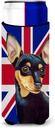 Min Pin with English Union Jack British Flag Ultra Beverage Insulators for slim cans