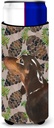 Caroline's Treasures Black and Tan Dachshund Pine Cones Decorative Can Hugger, Multicolor, Slim
