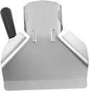 ABOOFAN Stainless Steel French Fry Shovel Right Handle Commercial Ice Scoop for Food Preparation Sturdy Kitchen Gadget for Restaurant and Home Use