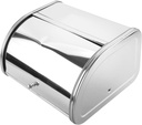 Metal Bread Box Mirrored Finish Frosted Surface Small Size for Kitchen Countertop Food Storage Organizer for Baking Supplies