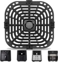 Air Fryer Replacement Parts for Instant Pot Vortex 6 in 1 5.7QT 6 QT Gourmia GAF735 6 QT AirFryer, Air Fryer Accessories Tray Grill Pan Plate Crisper Plate Rack Parts,Dishwasher Safe