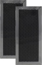 Air Filter Factory Replacement For AP3204832 GE 4 x 8.56 x 0.375 Inches Microwave Oven Charcoal Carbon Vent Filter 2-Pack