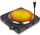 110V 1000W Portable Single Electric Burner Hot Plate Camping Stove Adjustable Fits 6 in Diameter