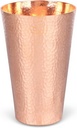 18.5 Ounce Pure Copper Cups for Drinking, 100% Copper Heavy Tumbler for Decorations, Hammered