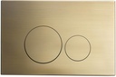 Swiss Madison Well Made Forever Wall Mount Actuator Flush Push Button Plate in Brushed Brass (SM-WC001Z)