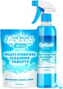 Splash Spray Multi-Purpose Cleaning Tablets - 5x Cleaning Tablets and Bottle Spray - Mix with Warm Water