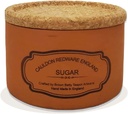 Cauldon Ceramics Handmade Redware Storage Jar | Airtight Sugar Storage Jar | Made in England | Made with Terracotta Glaze and Staffordshire Clay (Small, Sugar Jar)
