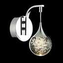 Sedelan Bubble Wall Sconce, Modern Crystal Wall Light Fixture, 5W Fancy LED Wall Sconces Indoor, Dimmable Wall Lights for Living Room Bedroom Bedside Corridor Bathroom Hallway, Chrome