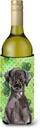 Caroline's Treasures BB9538LITERK Black Labrador St. Patrick's Wine Bottle Hugger Bottle Cooler Sleeve Hugger Machine Washable Collapsible Insulator Beverage Insulated Holder