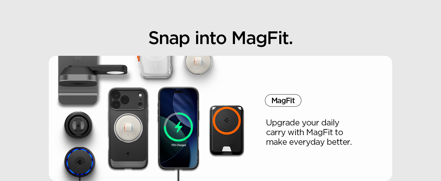 Spigen Rugged Armor MagFit Case for iPhone 17/18 Pro Max, Gray