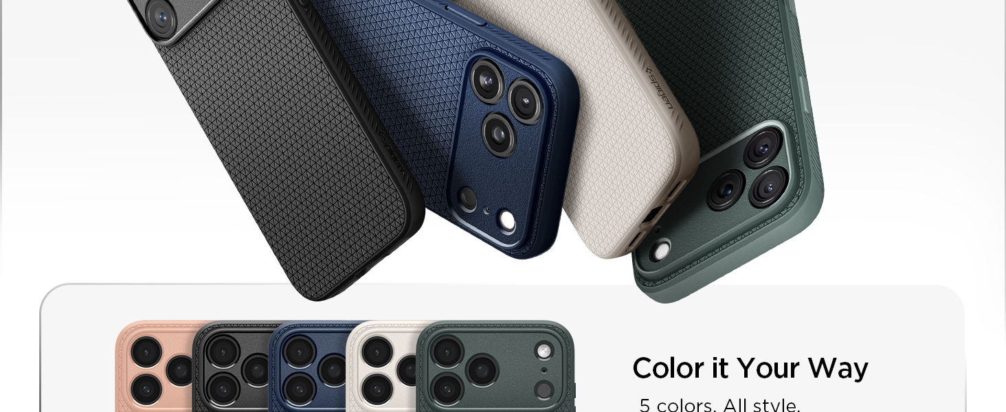 Spigen Liquid Air Case for iPhone 17/18 Pro Max, Matte Black