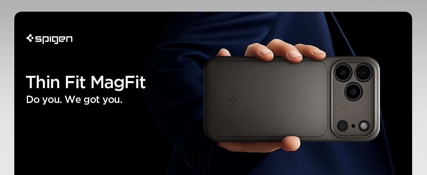 Spigen Thin Fit MagFit Case for iPhone 17/18 Pro Max, Black