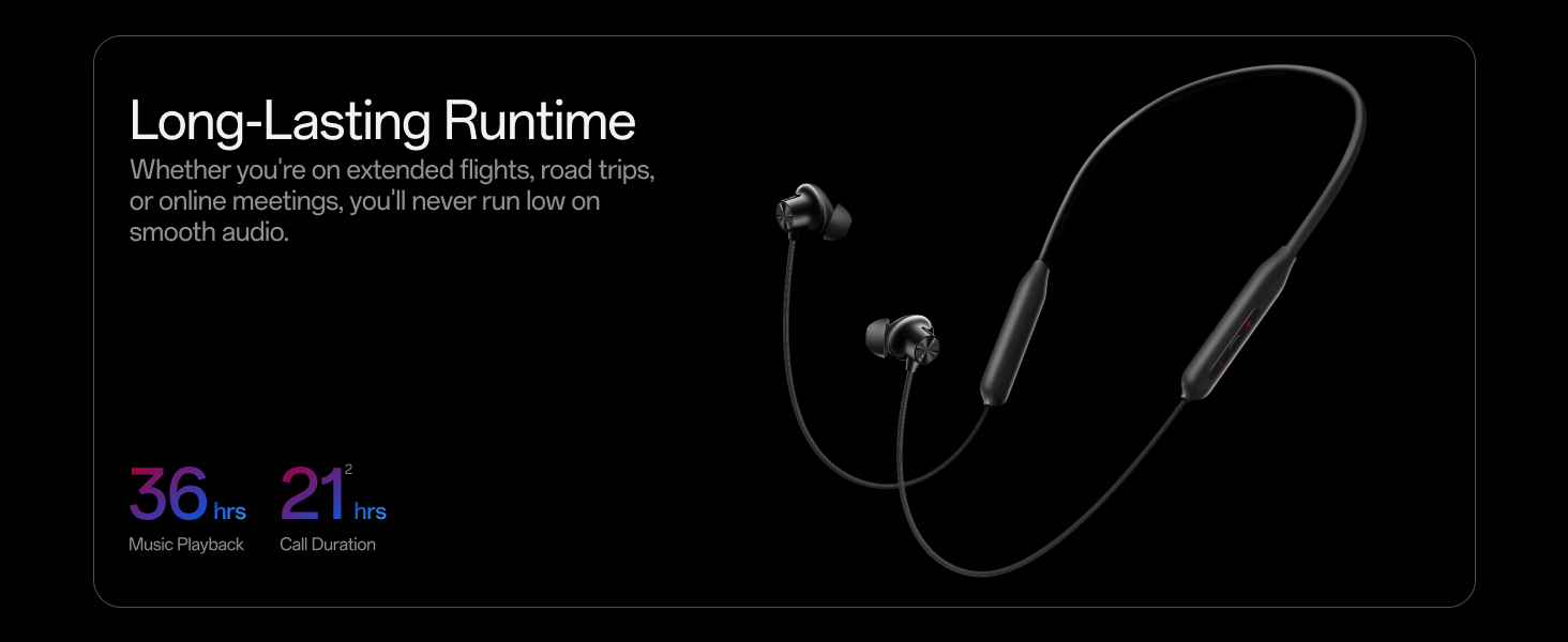 OnePlus Bullets Wireless Z3 in-Ear Neckband with 12.4mm Drivers, 3D Spatial Audio,10 mins Charge for 27 hrs Playback, AI Call Noise Cancellation, 4 EQ preset, Dynamic bass Enhancement & BT5.4
